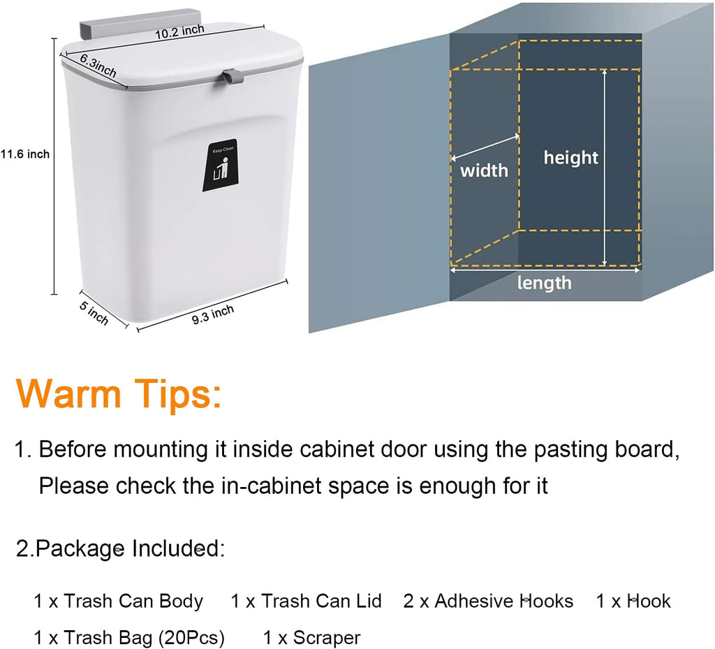2.4 Gal Kitchen Compost Bin