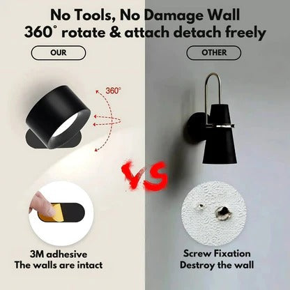 Rechargeable Wall Light 360° Rotation