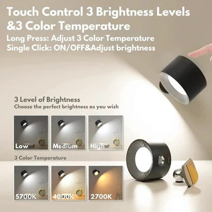 Rechargeable Wall Light 360° Rotation